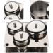 Stainless Steel Nail Art Mini Powder & Liquid Set with 3 Professional Cups Brush Holder. Rust-Resistant Enhance Your Work Image - Buy Online on GoSupps.com