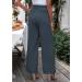 Vetinee Wide Leg Casual Dress Pants XL | High Waisted Work Trousers with Pockets in Folkstone Gray - Perfect for Business Office - Buy Online on GoSupps.com