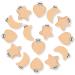 15 Pieces Wood Pacifier Clips  DIY Pacifier Clips Suspender Clips  Beech Wooden Pacifier Clip Holder for Teething Baby Toddler  Star Heart and Moon