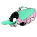 ThinkPet Dog Life Jacket Adjustable Life Jacket Reflective Lifesaver with Buoyancy Mint Green Pink L