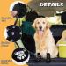 4 Pairs of Black Indoor Anti-Slip Dog Socks - Paw Protection for Home and Outdoor Use - Buy Online on GoSupps.com