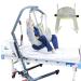 Toileting Sling Patient Lift Mesh Bath Commode Sling Divided Leg Sling Patient Hoist Sling Stair Transfer Belt Medical Handicap Full Body Patient Lifting Harness