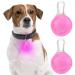 2 Clip On Light Up Dog Collar with Carabiner Dog Collar Waterproof Dog Pet Lights Safety Night Walking Running Lights Glowing Dog Collar with 3 Modes Flashing for Small Medium Large Dog Pink