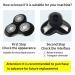 TIKLEAN Men's Electric Shavers Replacement Head - Three Blades Trimmers, Washable, Alternate Floating (Black) - Buy Online on GoSupps.com