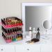 MK387 - Transparent Acrylic Nail Polish Rotating Display Rack | 3 Storage Compartments | International Shipping - Buy Online on GoSupps.com