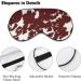 Cowhorse Print Sleep Mask for Women | Adjustable Brown Spots Eye Shades with Elastic Strap - Perfect for Travel & Rest - Buy Online on GoSupps.com