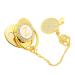 Golden Baby Pacifier with Clip | Silicone Bling Clips for Girls 6-18 Months | Stylish & Soothing Feeding Solution - Buy Online on GoSupps.com