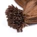 Keratin Bonding Hair Extensions #8 Golden Brown 60cm - 50 Strands 1g - 100% Remy U-Tip Extensions by Novon Hair - Buy Online on GoSupps.com