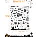 EBANKU Halloween Nail Decals Stickers 12 Sheets Self-Adhesive DIY Nail Art Tips Stencil for Halloween Party Include Pumpkin/Bat/Ghost/Witch - Buy Online on GoSupps.com
