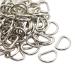 CrocSee Metal D Ring 1 inch Non Welded Nickel Plated Pack of 100 (Large) Large 1 inch(26mm)