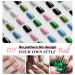 Blue Press On Nails - Short Square Fake Nails | 24pcs Glossy Acrylic Glue-On Short Nails for Women - Thick & Reusable - Buy Online on GoSupps.com