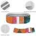 Buy Orange & Teal Pattern Resistance Bands | Fabric & Elastic Exercise Bands for Leg Workouts - International Shipping Available - Buy Online on GoSupps.com
