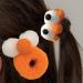 Funny Hair Clips | Ponytail Holders - High Elasticity Big Eyes Funny Hair Ties Girls Daily Hair Accessories For Playful Styles & Firm Grip Orange - Buy Online on GoSupps.com
