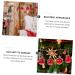 Artibetter Christmas Ball Pendant 36pcs Bright Mirror Ball Blush Decor Bling Decor Prom Decorations Christmas Tree Bauble Holiday Red 4CM - Buy Online on GoSupps.com