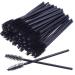 50 PCS Disposable Eyelash Brushes Mascara Wands Eye Lash Eyebrow Applicator Cosmetic Makeup Brush Tool Kits (black)