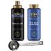 Ghirardelli Sea Salt Caramel and Chocolate Flavored Sauce 16 oz Squeeze Bottles (Pack of 2) with Ghirardelli Stamped Barista Spoon