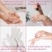 Silicone Moisturizing Gloves Reusable Hand Care Gloves Spa Gel Hydrating Gloves for Women Men Repairing Dry Cracked Softening Rough Skins Calluses (1Pair-White) - Buy Online on GoSupps.com
