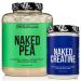 NAKED Vanilla Pea Protein Isolate 5LB Bulk + Pure Micronized Creatine Monohydrate 1 000g (200 Servings) Plant-Based Vegan Non-GMO Gluten Free Soy Free
