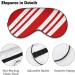 Buy Adjustable Candy Cane Sleep Mask for Women | Comfortable Eye Shades with Elastic Strap | Perfect Gift for Restful Sleep - Buy Online on GoSupps.com