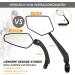 Arkham Extra Large Bicycle Mirror - 360 Swivel Shatterproof & Durable - Universal Fit for E-Bikes & Standard Bikes (Left Handlebar 21-25.4mm) - Buy Online on GoSupps.com
