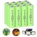 1.2V NiMH Batteries AA 1600mah High Capacity 12 Packs Double A Rechargeable Battery Pre-Charged for Wireless Mouse and Keyboards Gaming Controllers RC Remotes and Others