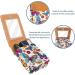 Travel Lipstick Organizer Case - Portable Makeup Bag with Mirror | Butterfly Floral Design | Shop Now - Buy Online on GoSupps.com