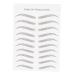 Lifelike Waterproof Eyebrow Stickers - One-Time Use Professional Brown 08 for Women | International Shipping - Buy Online on GoSupps.com
