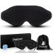 Sleep Mask for Women Men Eye Mask for Sleeping Comfortable Light Blocking Sleeping Mask with Adjustable Strap for Night Shift Travel Nap by Doimeri - Black