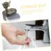 Ciieeo Bathroom Supply Sponge Draining Holder Sink Pc Soap Grey 13.9X13.4X8.5CM - Buy Online on GoSupps.com