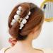 3PCS Pearl Hair Claw Clips Large Pearl Hair Clips for Thick Hair or Fine Hair Non-Slip Hair Clips Hair Accessories for Women and Girls - Buy Online on GoSupps.com