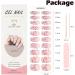 Semi-Cured Gel Nail Strips - 20 Salon-Quality Stickers for French Tip Manicure - Polka Dot-76 Design - UV/LED Lamp Required - Buy Online on GoSupps.com
