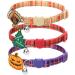TAILGOO Breakaway Cat Collars with Bell - Pet Collar 3 Pack for Kittens Puppies and Tiny Pets Thanksgiving, Christmas, Pumpkin