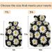 NAANLE Hot Water Bottle with Cover White Daisy 2L for Menstrual Cramps Pain Relief & Heat Therapy | International Shipping - Buy Online on GoSupps.com