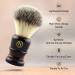 Premium Shaving Brush for Men - Extra Dense Chrome Synthetic 24mm Knot | Classic Black Handle | Perfect Fathers Day Gift - Buy Online on GoSupps.com