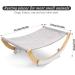 Odoland Cat Hammock Bed with Spare Blanket - Indoor Outdoor Wooden Frame Pet Bed for Cats and Small Dogs - Rocking Hammock for Winter and Summer - Buy Online on GoSupps.com
