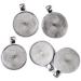 OBSEDE 80pcs Pendant Bezels and Clear Cabochon Domes Set for Jewelry Making - 40pcs Silver Pendant Trays with 40pcs Glass Cabochons 1 inch - Resin Craft Supplies - Buy Online on GoSupps.com