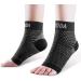 AVIDDA Plantar Fasciitis Socks 2 PAIRS Compression Foot Sleeves for Sport Arthritis Pain Relief Ankle Support Brace for Men and Women Black XL XL Black & Black (2 Pairs)