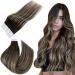 Easyouth Tape Extension Real Hair Ombre Black Tape In Real Hair Extesnions Off Black Honeyblond and Off Black Tape Extensions Real Hair Remy smooth 40g #1b/27/1B 35 cm 1-13 #1b/27/1B