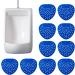 WOBBLO Urinal Deodorant Screen | Air Freshener Natural Urinal Mat Multifunctional Safe for Bathrooms Bathrooms Homes Hotels Blue (10 Pieces) - Buy Online on GoSupps.com
