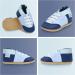 Soft Sole Leather Baby Shoes | Blue Tennis Shoes for Boys & Girls 6-12 Months - Buy Online on GoSupps.com
