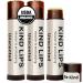 Kind Lips USDA Organic Lip Balm Unscented 3 Pack 100% Natural Moisturizing Lip Care with Beeswax. Hydrates & Nourishes Dry Chapped Lips. Cruelty-Free Eco-Friendly and Non-Toxic. Unflavored