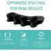 Toe Spreader Silicone (2 Pairs) & Hallux Valgus Relief | Overlapping Toes Pain Alleviation - Black & White - Buy Online on GoSupps.com