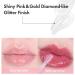 Amuse SEOUL Lip Fuller | Pink Diamond Lip Plumper Gold Glitter Lip Gloss Glossy Melting Lip Moisturizing Shine Korean Make-up Glass Texture Vegan - Buy Online on GoSupps.com