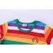 Mud Kingdom Little Boys Green Rainbow Stripe T-Shirt 12-18 Months - Short Sleeve - Buy Online on GoSupps.com