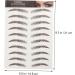 DOITOOL Fake Eyebrow Stickers 9 sheets Shaping Eyebrow Temporary Tattoos Imitation Hairlike Transfer False Artificial Transfers - Buy Online on GoSupps.com
