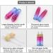 Kesell 10 Pack Rose-Blue Gradient Glass Essential Oil Dropper Bottles - 10ml Travel Bottles for Perfume Oils and Serums - Buy Online on GoSupps.com