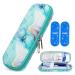 Youshares insulin cooling bag TSA portable EVA pack for insulin pen insulin and other diabetes accessories insulin packing cooling box while traveling diabetic bag with 2 nylon cooling packs (marble green)