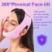 iwiio Double Chin Reducer V Line Mask Chin Up Mask Double Chin Remover Reusable Double Chin Strap Pink Chin Strap for Double Chin Double Chin Reducer That Works Tighten Double Chin for Women - Buy Online on GoSupps.com