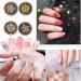4 Boxes Nail Studs Gems Rhinestones Metal Moon Star Shaped AB Color Pearls 3D Nail Art Charms - Buy Online on GoSupps.com