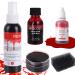 MEICOLY 5pcs Fake Blood Kit 2.1oz Fake Blood Spray Coagulated Blood Washable Edible Fake Blood Squirt Blood Stipple Sponge for Mouth Clothes Vampire SFX Scary Clown Halloween Special Effects Makeup Fake Blood Kit 02